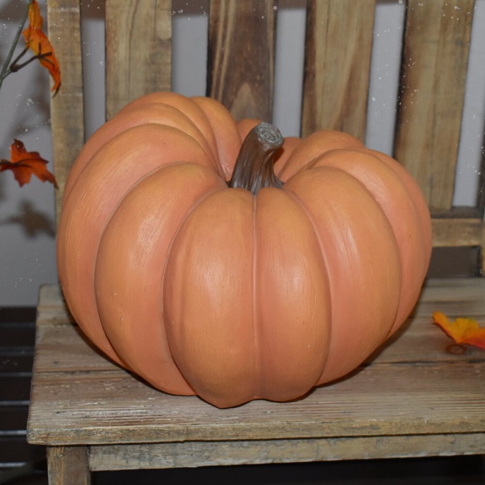 Resin Orange Whimsical Fairytale Cottagecore Pumpkin Fall Halloween Decor
